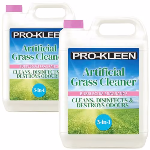 Pro-Kleen Artificial Grass Cleaner and Disinfectant with Bubblegum Fragrance, 2 x 5L Super Concentrate (Makes 30 Litres) – 1