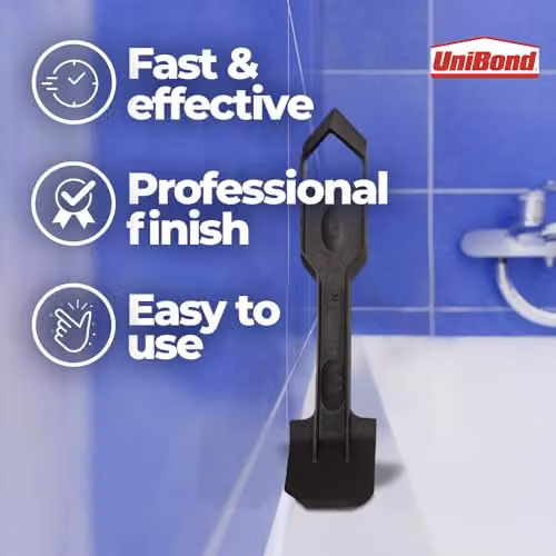 UniBond 2-in-1 Plastic Sealant Remover and Smoother Tool, Black – 4