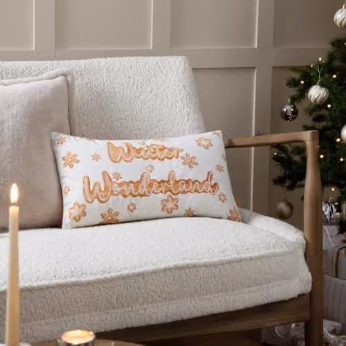 Furn Gretel Multicolour Christmas Winter Wonderland Rectangular Polyester Filled Cushion W: 50 cm, H: 30 cm – 4