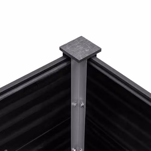 vidaXL Grey WPC and Steel Raised Garden Bed W: 300 cm, D: 100 cm, H: 54 cm – 3