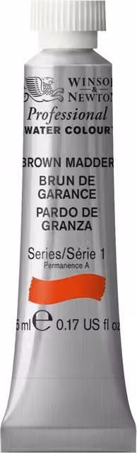 Winsor and Newton Professional Watercolour Paint, Brown Madder, 5ml