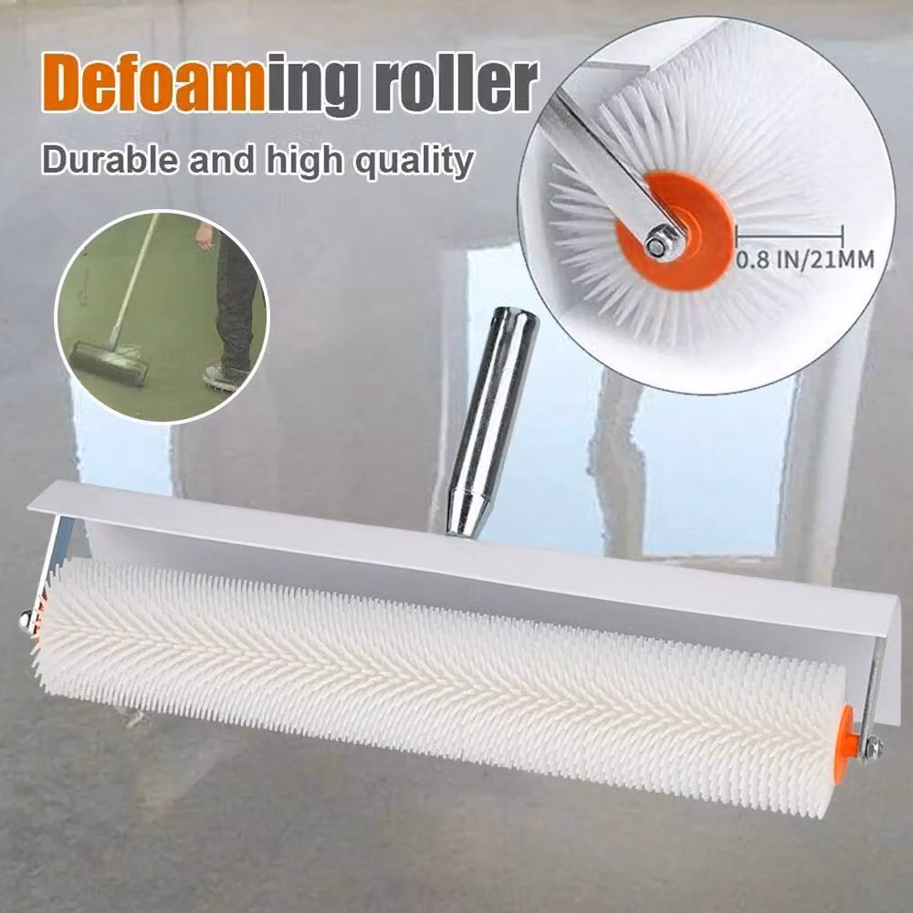 EONLION Spiked Roller Set Levelling Screed Flooring Tool in White W/D/H: 200 x 100 x 1 cm – 2