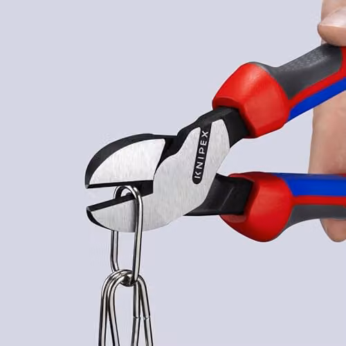 Knipex High Leverage Diagonal Side Cutters in Black and Multicolour, 300 mm – 3