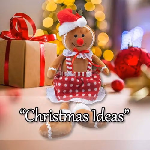 VFM e-Store Christmas Gingerbread Woman Decoration, Red and Multicolour, H 62 cm x W 22 cm x D 22 cm – 5