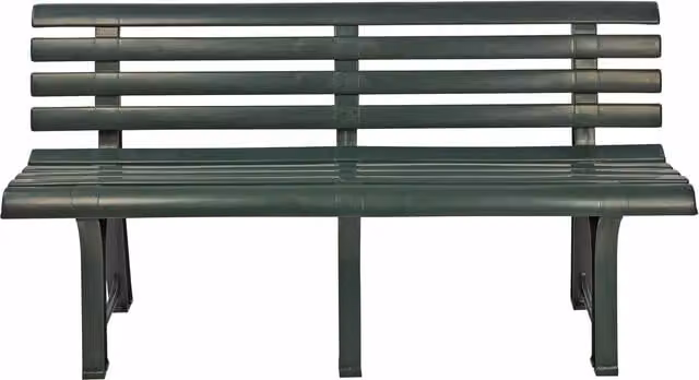 URBNLIVING Classic Green Plastic Outdoor Garden Bench