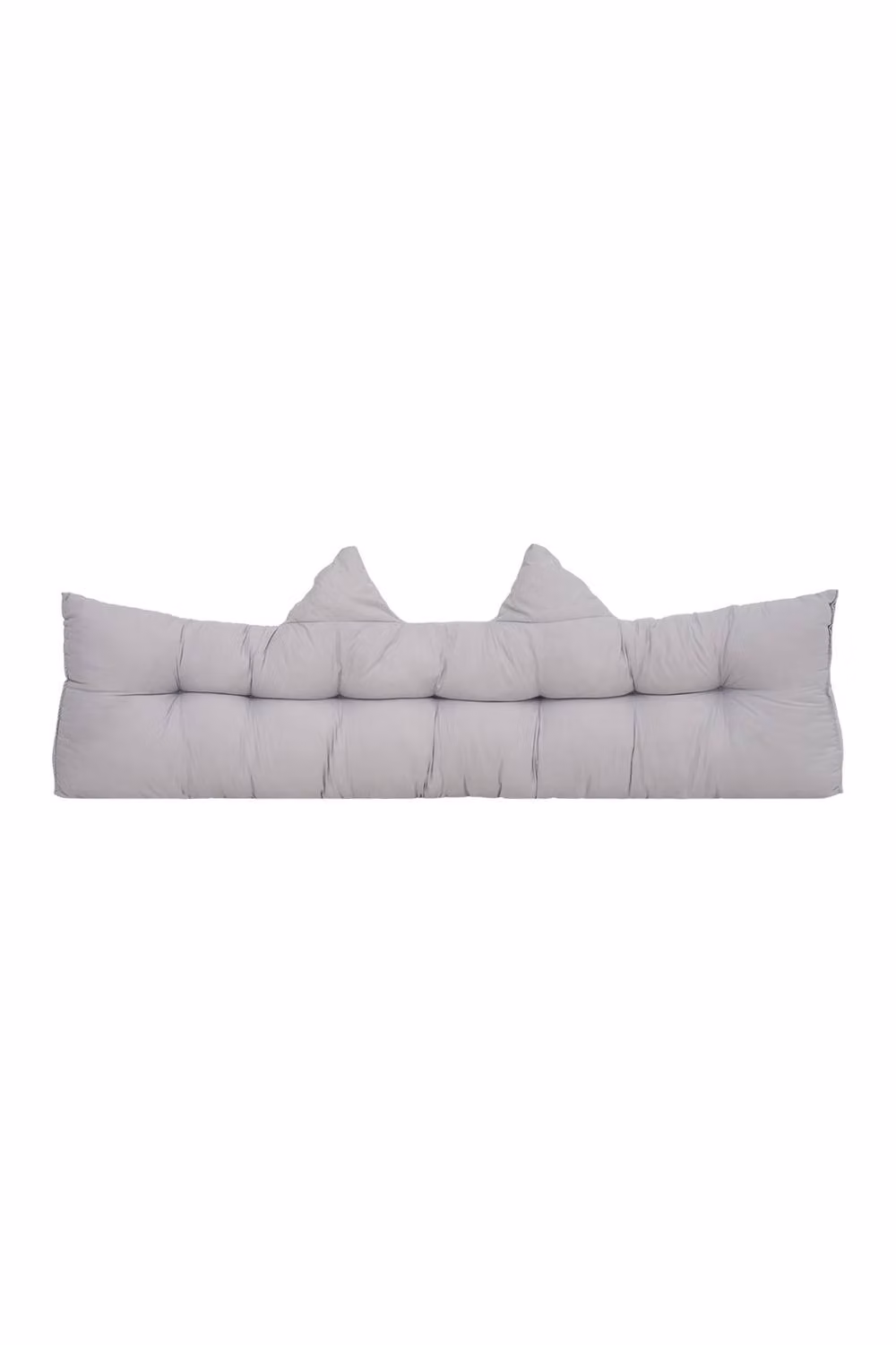 Living and Home Cat Ear Shaped Upholstered Headboard Pillow in Grey – 3