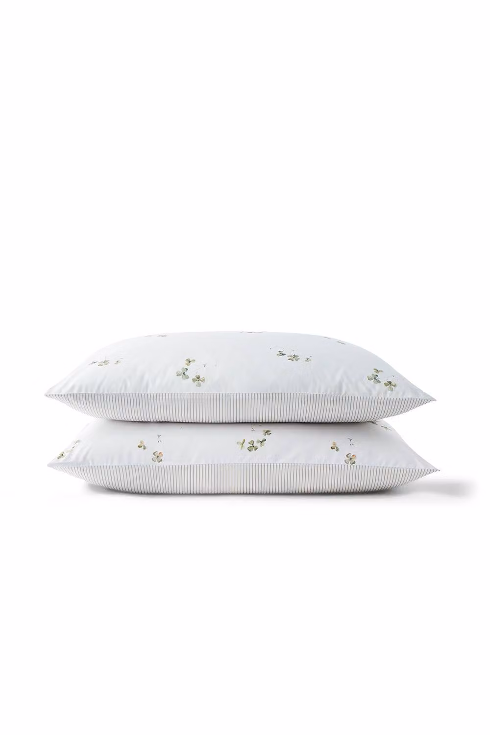 CHRISTY Clover Romantic Floral Cotton Percale Standard Pillowcase Pair in White – 2