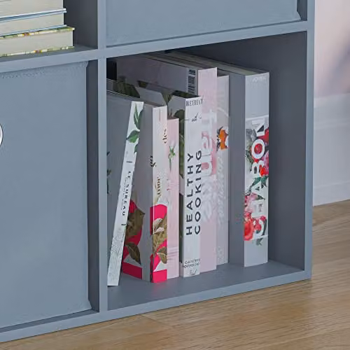Vida Designs Durham 4 Cube Storage Organiser in Grey, W/D/H: 65.0 x 29.0 x 64.5 cm – 3