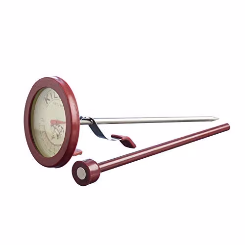 Kilner Preserving Essentials Set with Stainless Steel Thermometer and Red Magnetic Lid Lifter