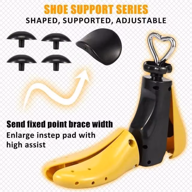 NESTLUNE Yellow 2X Boot Shoe Stretcher and Shoe Tree for Men and Women, W/D/H: 100 x 15 x 15 cm