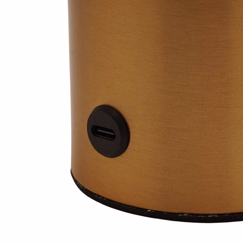 Hestia Bronze USB LED Touch Table Lamp with Rechargeable Battery and Warm White Light – 3