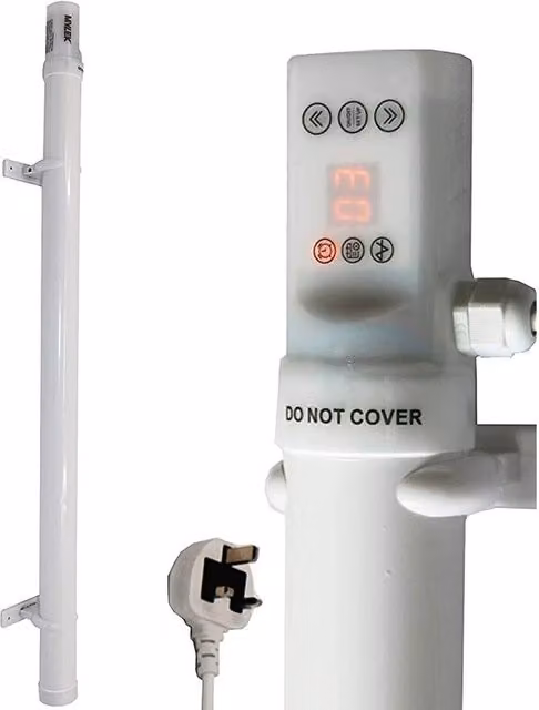 Mylek White Tubular Heater with Built-in Digital Timer, Length: 95 cm
