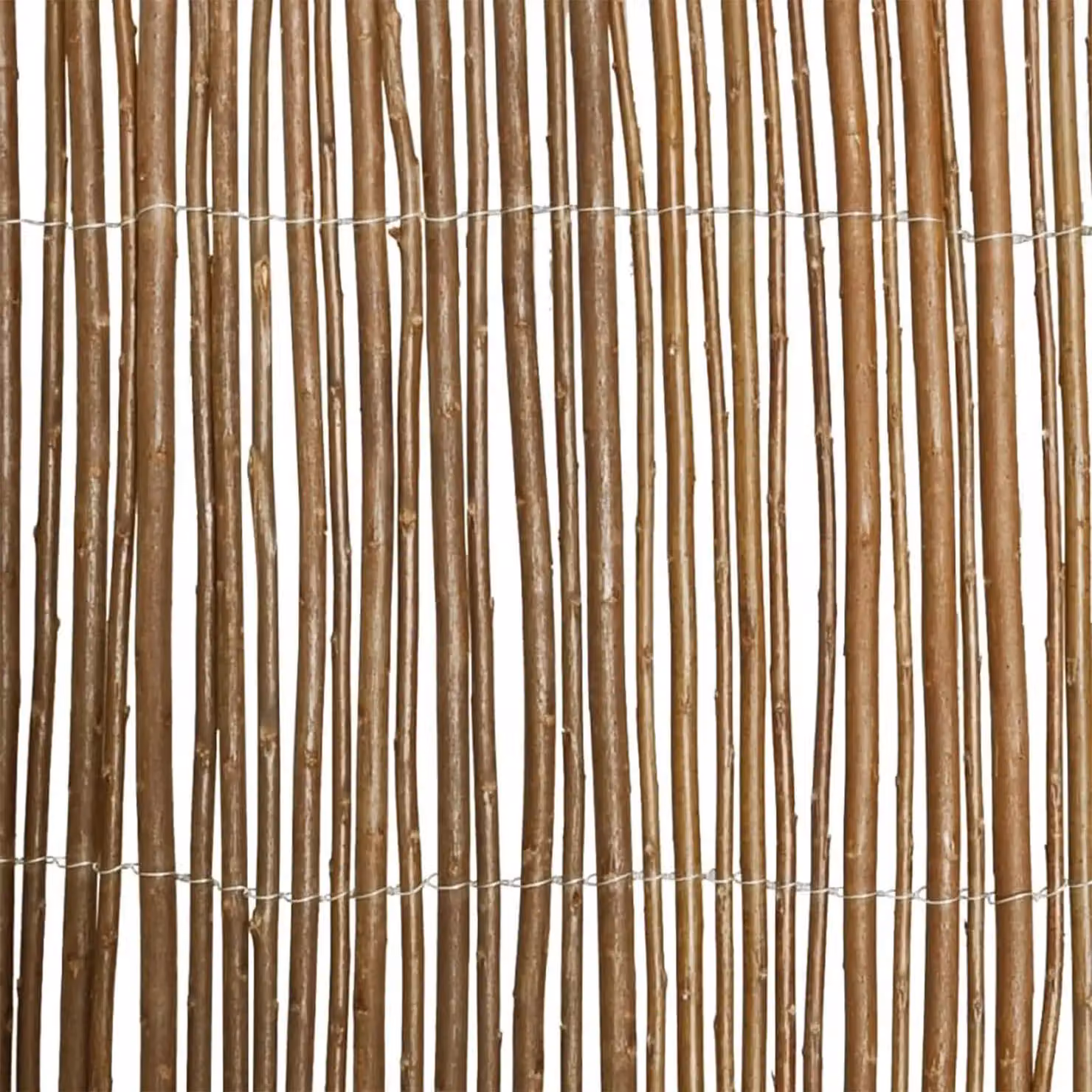Berkfield Home Willow Woven Fence Mat in Brown, H: 170 cm, W: 300 cm – 4