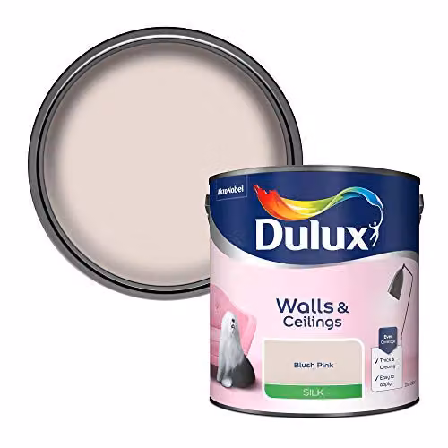 Dulux Pink Satin Gloss Water Based Dispersion Paint, 2.5 l