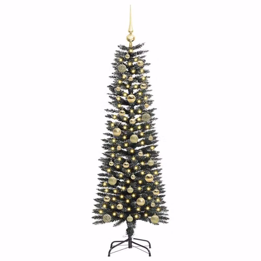 Berkfield Home Green Artificial Christmas Tree with 150 LEDs, W/D/H: 43 x 43 x 150 cm – 3