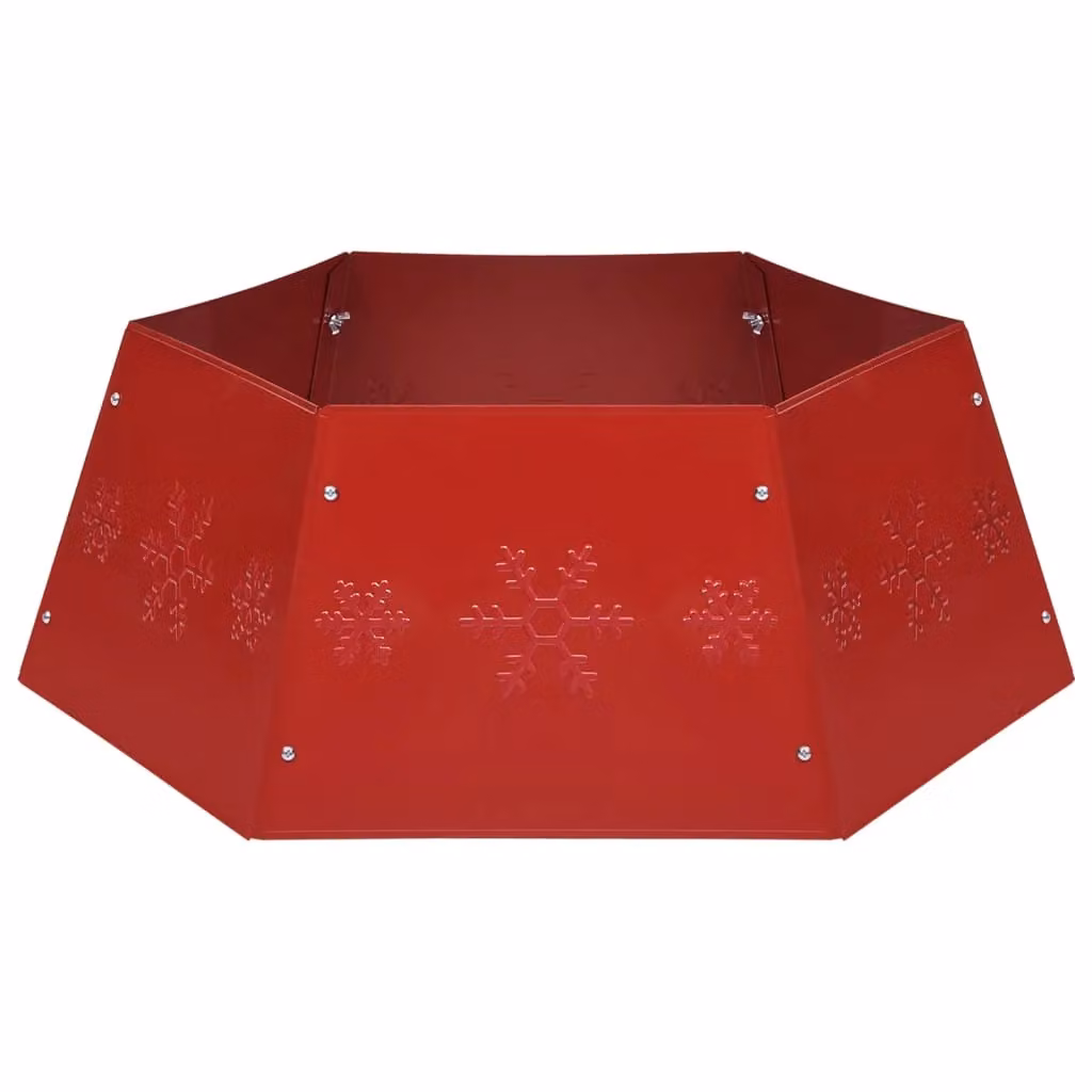 Berkfield Home Red Christmas Tree Skirt, Diameter: 68 cm, Height: 25 cm – 2