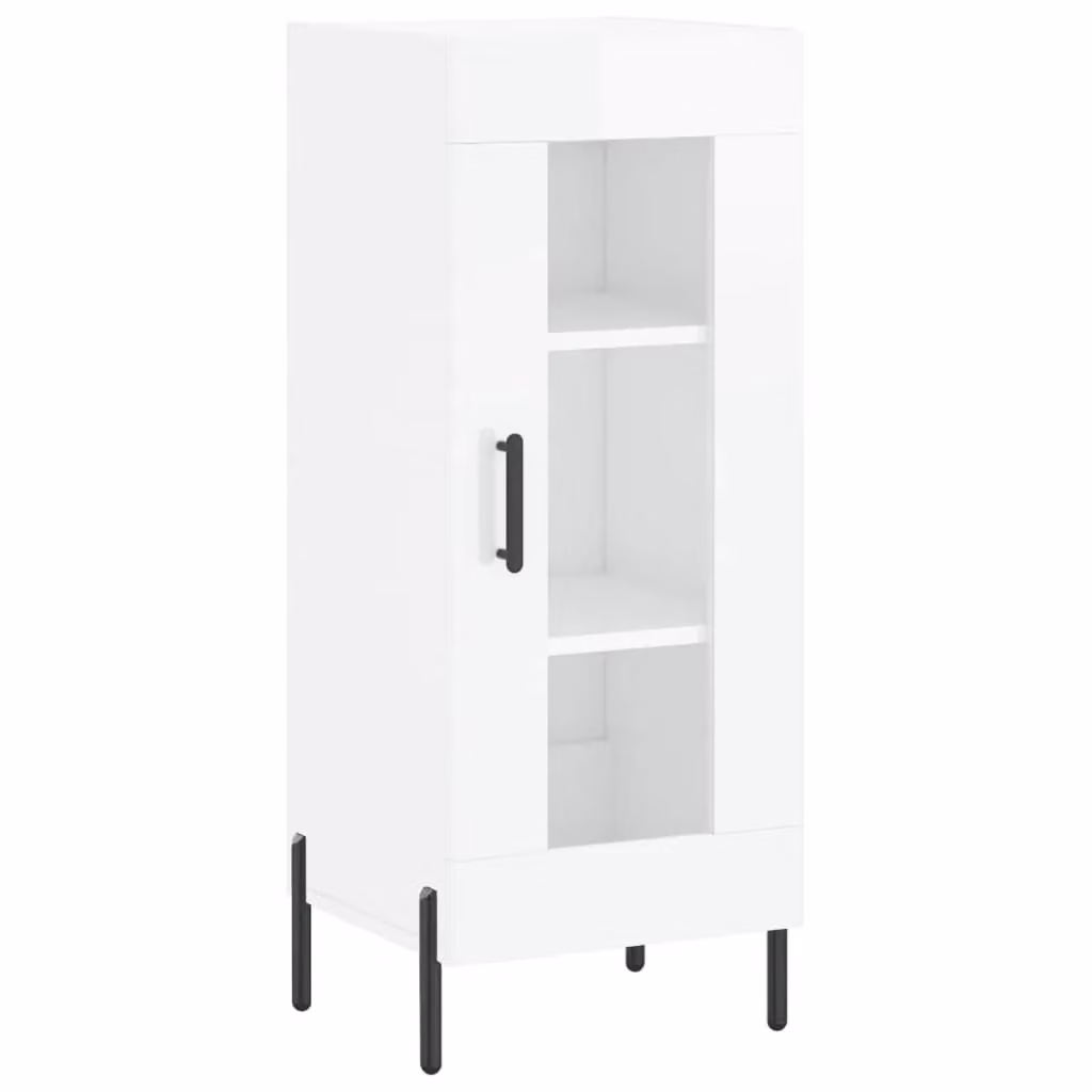 Berkfield Home High Gloss White Wall Mounted Sideboard W: 34.5 cm, D: 34 cm, H: 90 cm – 2