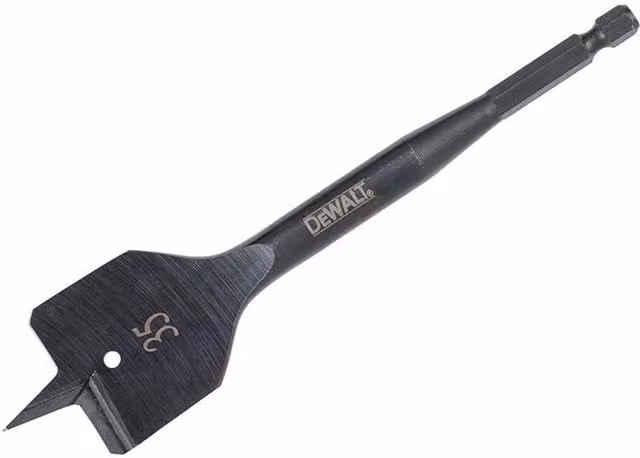 DeWalt Extreme Flatwood Drill Bit in Black and Multicolour Steel
