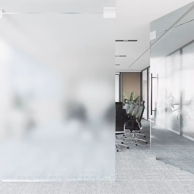 Berkfield Home Soft Static Frosted Window Film, Transparent Grey, W: 90 cm, L: 500 cm