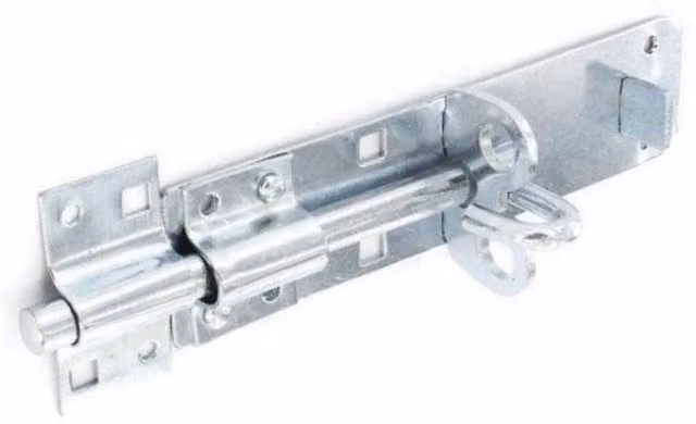 Securit Silver Zinc Plated Padlock Bolt for Doors