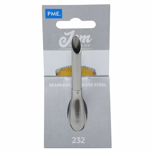 PME NZ232 JEM Cupcake Filler Nozzle No. 232, Silver Stainless Steel Round