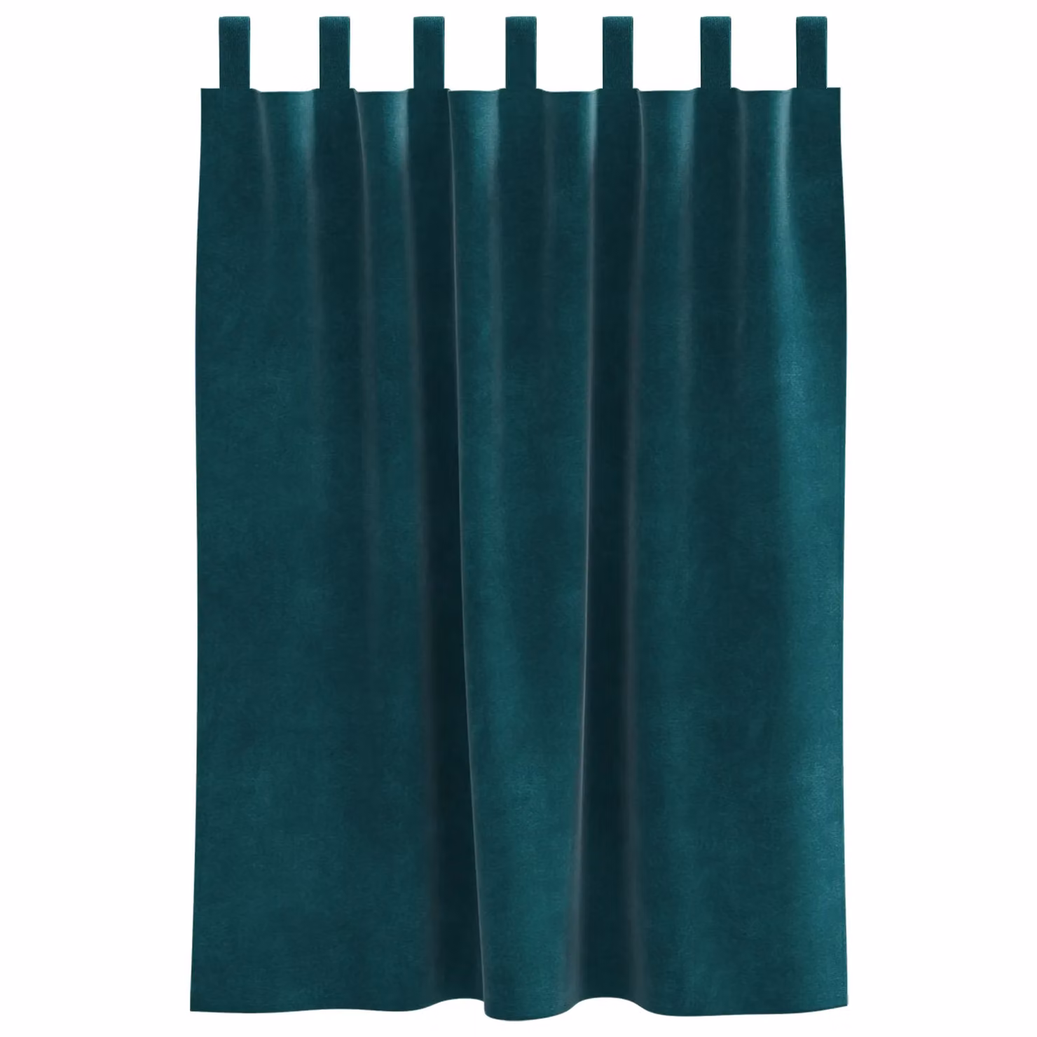 Berkfield Home Dark Green Velvet Blackout Curtains with Hanging Loops, 2 Pack – 3