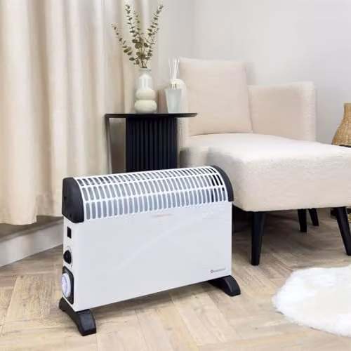 Rediffusion 2000W Freestanding Convector Heater with Timer and Adjustable Thermostat in White – 3
