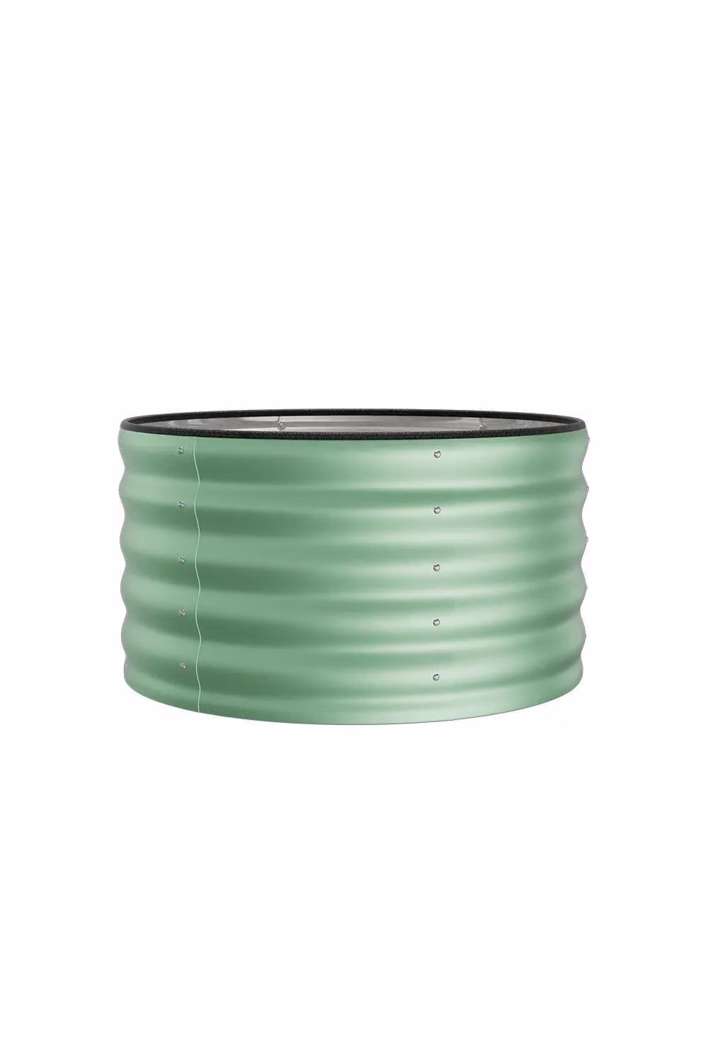 Garden Sanctuary Green Metal Round Raised Garden Bed for Flowers and Plants, W/D/H: 80 x 80 x 40 cm – 2