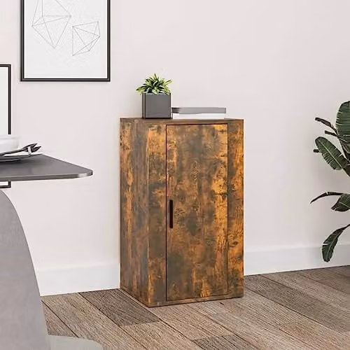 vidaXL Smoked Oak Sideboard in Brown, W/D/H: 40 x 33 x 70 cm – 1