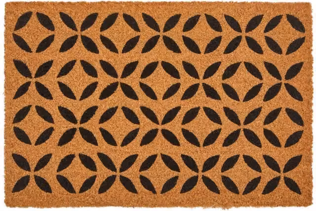 Orsina Filta Flower Coir Doormat in Brown – 1