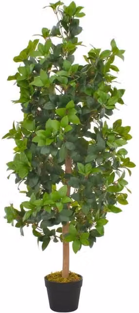Berkfield Home Artificial Laurel Tree with Pot, Green, Height: 120 cm – 1