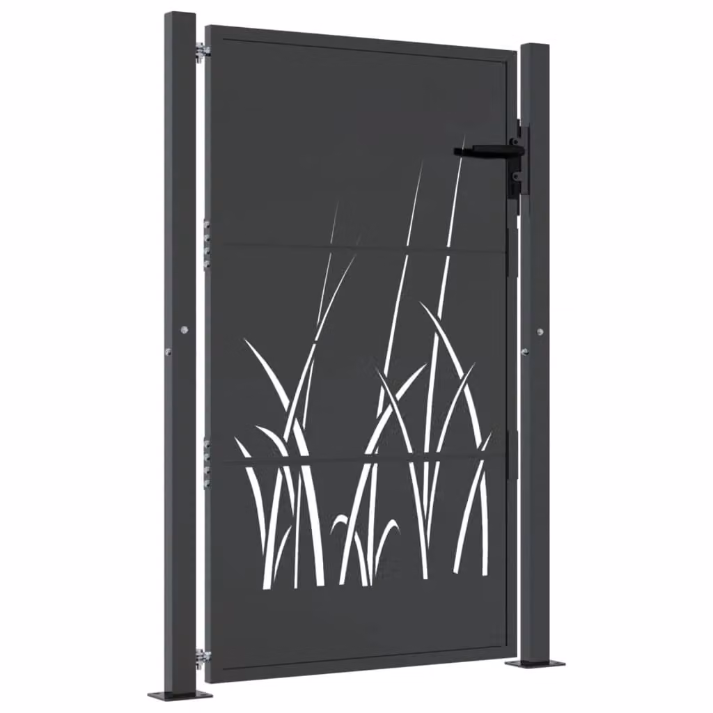 Berkfield Anthracite Steel Garden Gate, W: 105 cm, H: 130 cm – 2