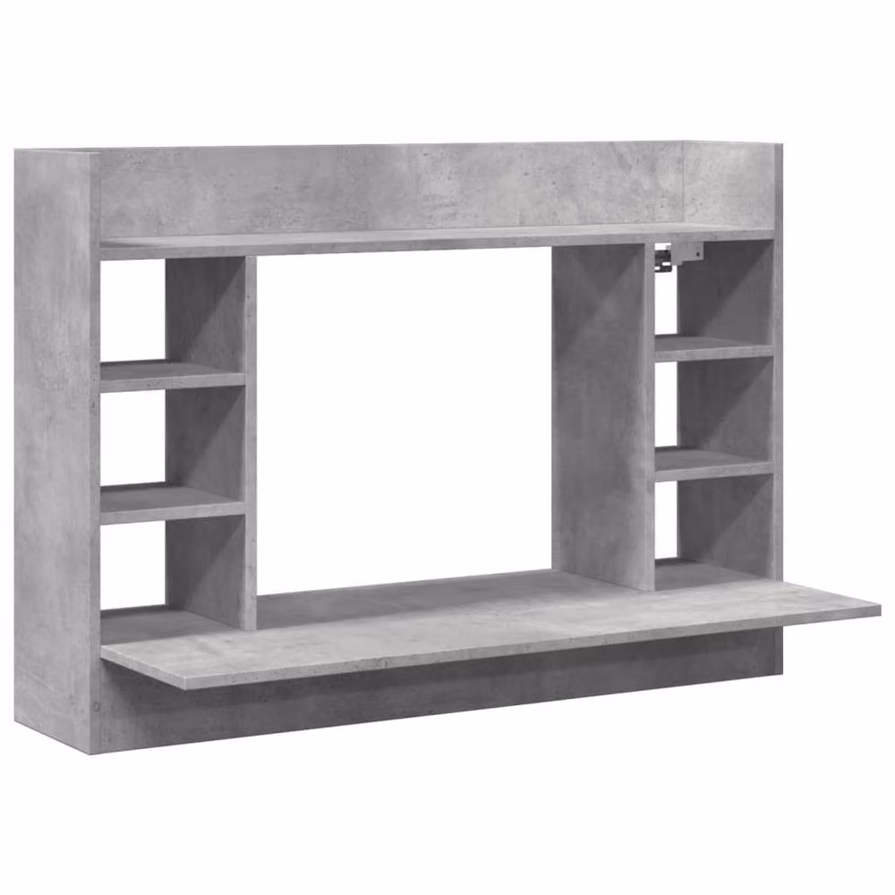 Berkfield Home Modern Wall-Mounted Writing Desk in Grey, W/D/H: 105 x 48 x 75 cm – 2