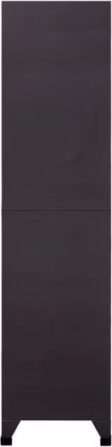Berkfield Home Steel Locker Cabinet in Anthracite and White, W/D/H: 90 x 45 x 180 cm