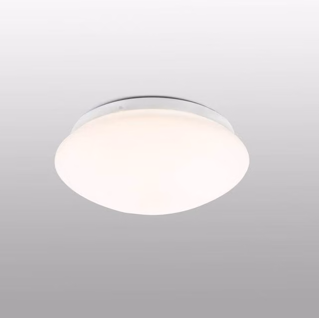 Yutai White Round LED Bathroom Ceiling Lamp with Microwave Motion Sensor, 15W, 3000K, IP44