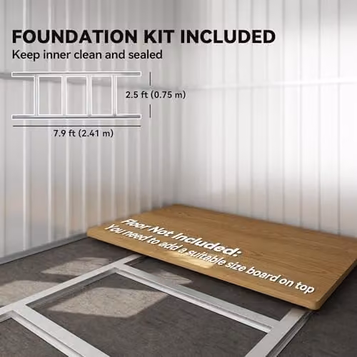 Outsunny Metal Garden Storage Shed with Window and Foundation Kit, Dark Grey – 4