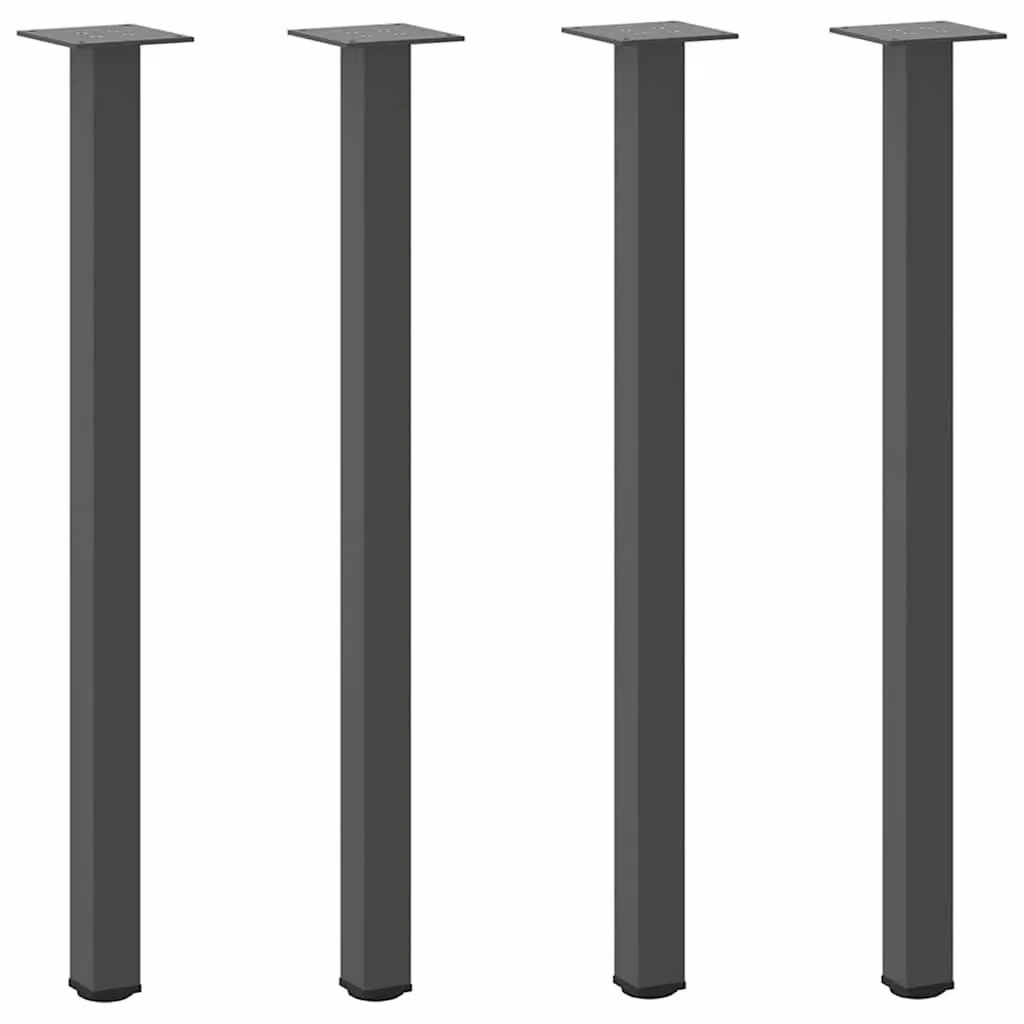 Berkfield Home Steel Coffee Table Legs, 4 Pieces, Anthracite Black, Height: 72 cm – 2