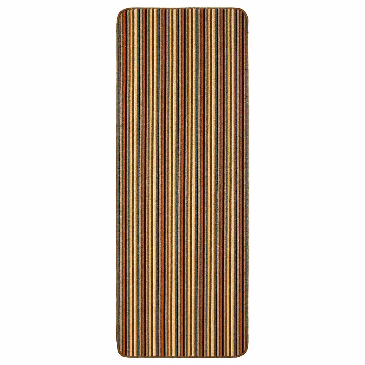 THE RUGS Washable Nonslip Striped All-Purpose Mat, Multicolour, W: 67 cm, L: 100 cm – 3