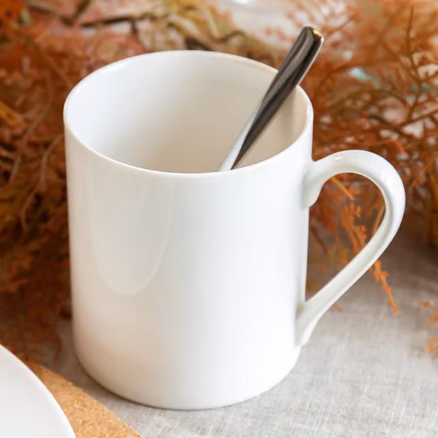 Mikasa Egret Bone China Mugs, Set of 4, 380ml, White