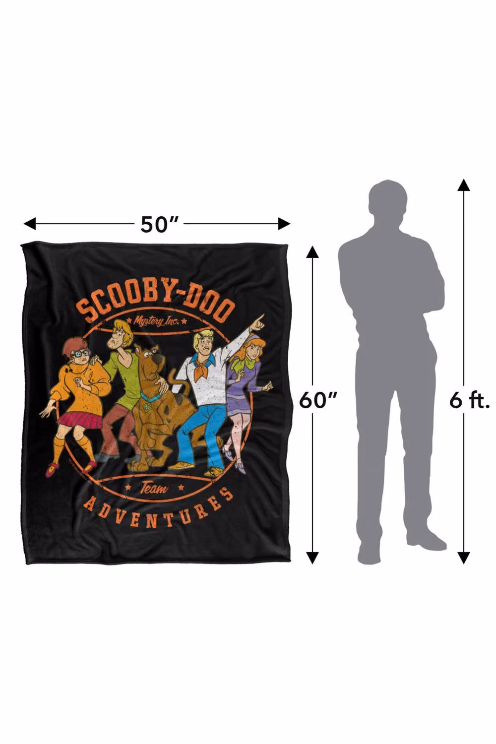 LOGOVISION Scooby Doo Scooby Adventures Silky Touch Super Soft Fleece Throw Blanket, Multicolour, W: 91 cm, D: 147 cm – 8