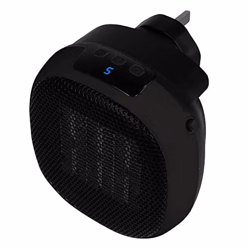 Russell Hobbs RHPH7001 700W Compact Portable Ceramic Plug-in Fan Heater in Black – 7