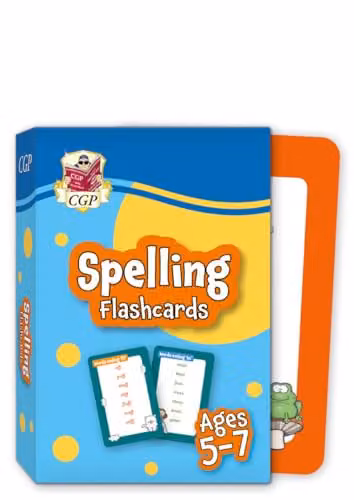 CGP Spelling Flashcards for Ages 5-7, Multicolour Paper Activity Cards