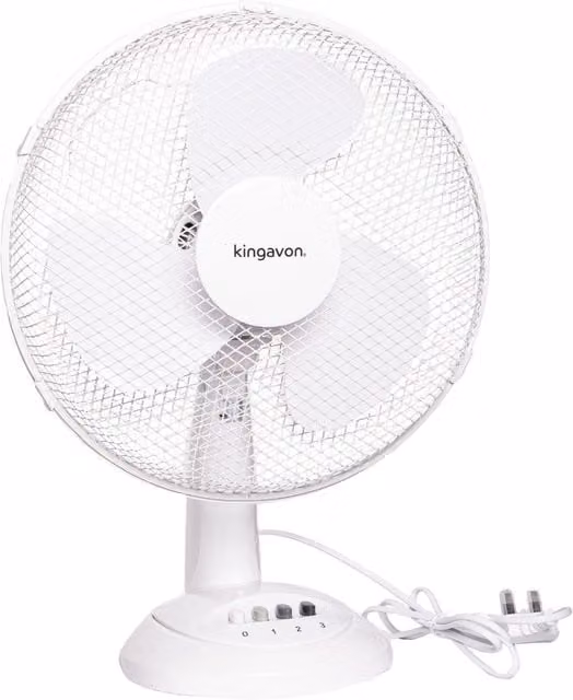 Samuel Alexander Oscillating Electric Table Fan, White