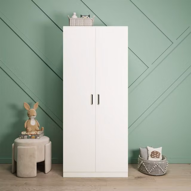Seconique Dakota 2 Door Wardrobe in White