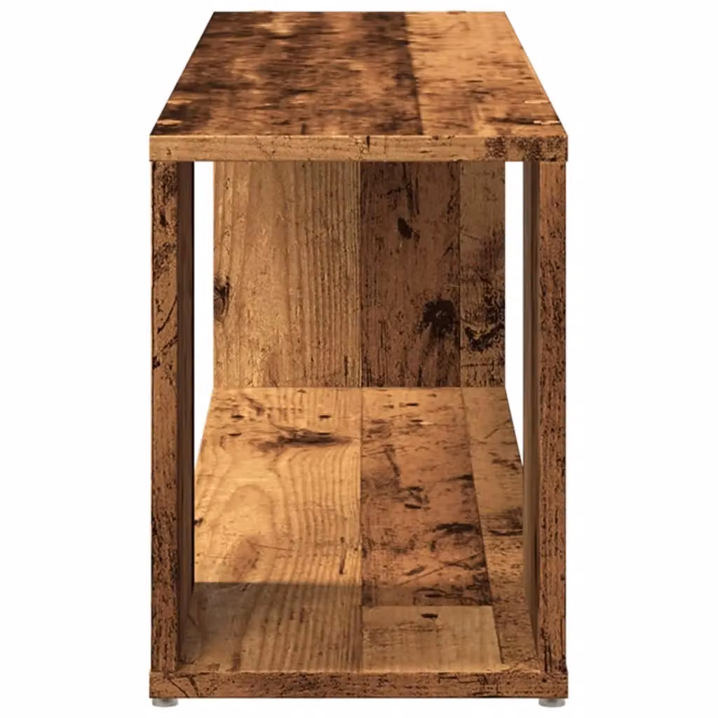 Berkfield Home TV Cabinet in Old Wood Brown, W/D/H: 100 x 24 x 32 cm – 4