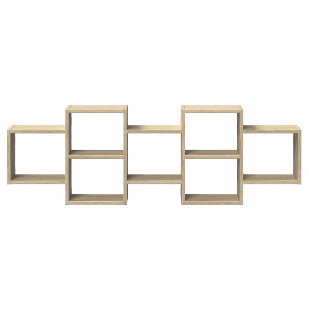 Berkfield Home Sonoma Oak Wall Shelf in Beige, W/D/H: 129 x 18 x 42 cm – 3