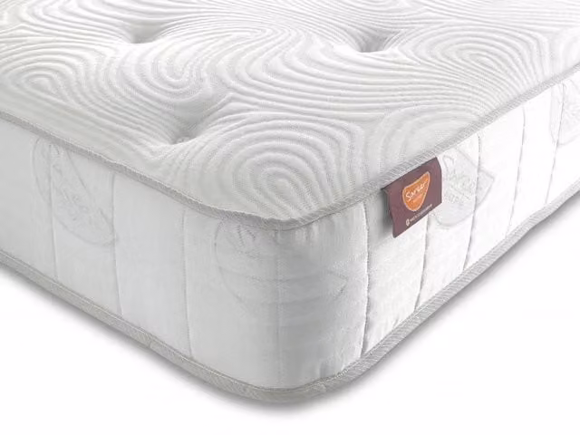 Sareer White Hybrid Latex Coil Mattress in a Box, 3ft Single, W/D/H: 90 x 190 cm