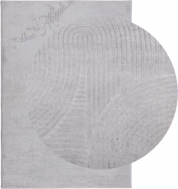 Berkfield Home IZA Scandinavian Style Short Pile Rug, Grey, W: 120 cm, L: 170 cm – 1