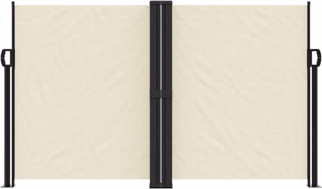 Berkfield Home Retractable Side Awning in Cream, W/H: 1000 x 140 cm