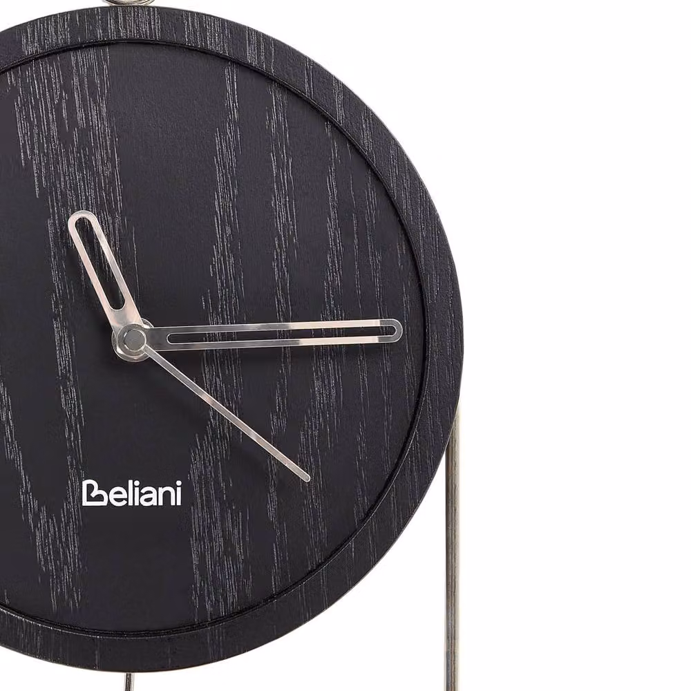 Wyld and Coco Black Minimalist Pendulum Wall Clock, W/H: 45 x 20 cm – 3